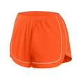 thumbnail image 4 of CheerKidz Elastic Waist Shorts for Women's Summer Fashion Solid Color Side Split Sports Shorts Fashion Beach Pants Summer Clothes(Orange,XL), 4 of 6