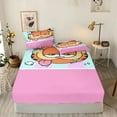 thumbnail image 3 of Garfield Fitted Sheet Cat Children Polyester Coverage Sheets Cartoon Cover Elastic Cute Dream Digital Printing Bedding, 3 of 7