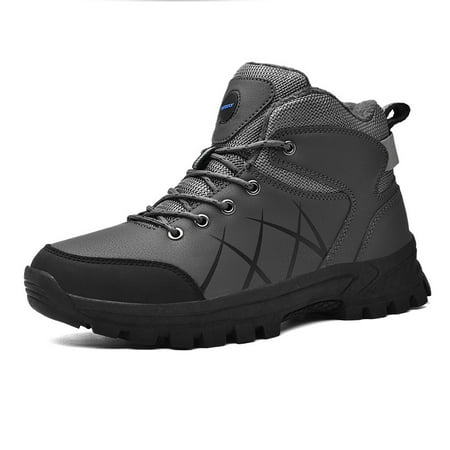 

Men‘s Warm Fleece Comfortable Anti-skid Snow Boots Hiking Shoes Winter