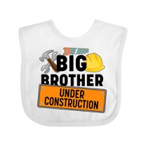 Inktastic Big Brother Under Construction Boys Baby Bib