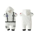thumbnail image 2 of Toimothcn Toddler Baby Boys Romper Jumpsuit Short Sleeve Casual Astronaut Shaped Hooded Romper Soft Loose Fit Jumpsuit Leisure Kids Clothes, 2 of 4