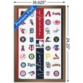 thumbnail image 3 of MLB League - Logos 23 Wall Poster, 14.725" x 22.375" Framed, 3 of 6
