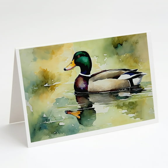 Mallard Greeting Cards Pack of 8 7 in x 5 in