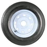 eCustomrim 2-Pack Trailer Tire Rim Assembly 5.30-12 530-12 12 Inch 4 Lug White