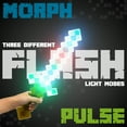 thumbnail image 5 of Fun Central 18" Teal LED Pixel Sword – Flashing Lights, Retro Toy for Cosplay & Parties, 5 of 6