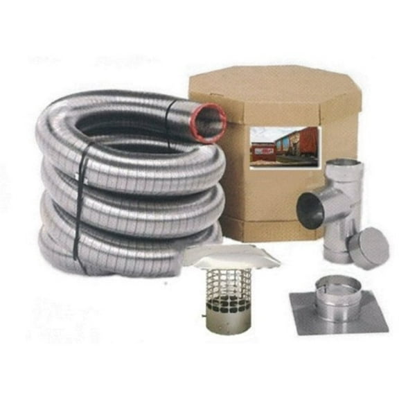 Forever Vent  5-inch x 25-feet Single Ply Chimney Liner Stainless Steel