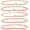 Coral Orange, variant on Gold Beaded Stack Bracelets Set For Women, 5Pcs Boho Handmade Small Beads Stackable Stretch Layered Outfit Accessories Jewelry Gift.