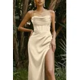 thumbnail image 1 of Sexy Backless Slit Suspender Formal Evening Dress Lace Up Green High Waist Graduation, 1 of 5