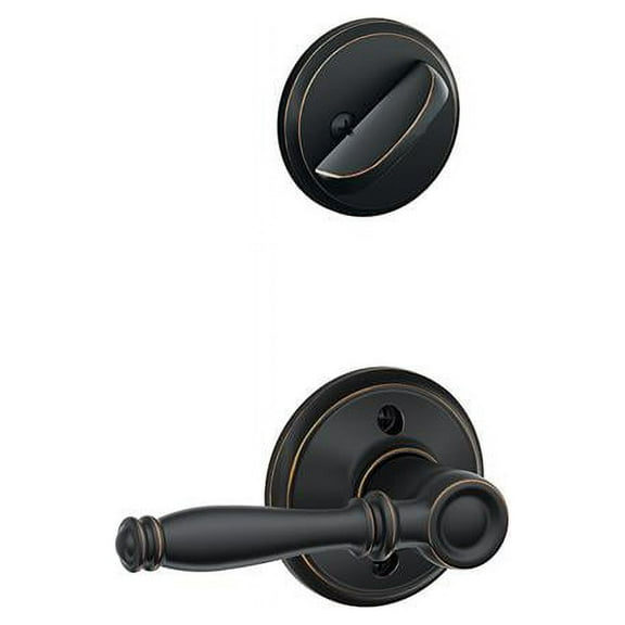 Birmingham Lever Inside Trim for Single Cylinder Handleset - Aged Bronze