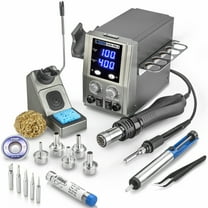 X-Tronic 6040-PRO-X 700 W Hot Air Rework Soldering Iron Station, 0-30 Min Sleep, Patented Nozzle Changer & More