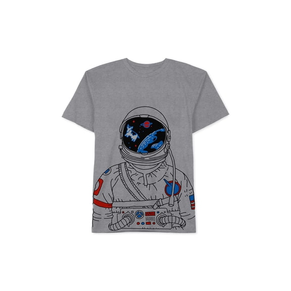 Jem Toddler Boys Astronaut Graphic-Print T-Shirt Athletic Heather 2T