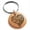 Rose, variant on Stainless Steel Love Heart Floral Rose Engraved Small Medallion Circle Charm Keychain Keyring