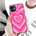 thumbnail image 2 of Compatible with iPhone 14 Pro Max Case Pink Heart Print Cute Pink Heart Pattern Case for Women Girl Full Camera Protective Soft TPU Shockproof Phone Cover for iPhone 14 Pro Max, 2 of 7