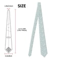 thumbnail image 3 of Naloa White Swan Print Solid Color Tie Formal Necktie for Men，Suitable for business, daily life, work, 3 of 5