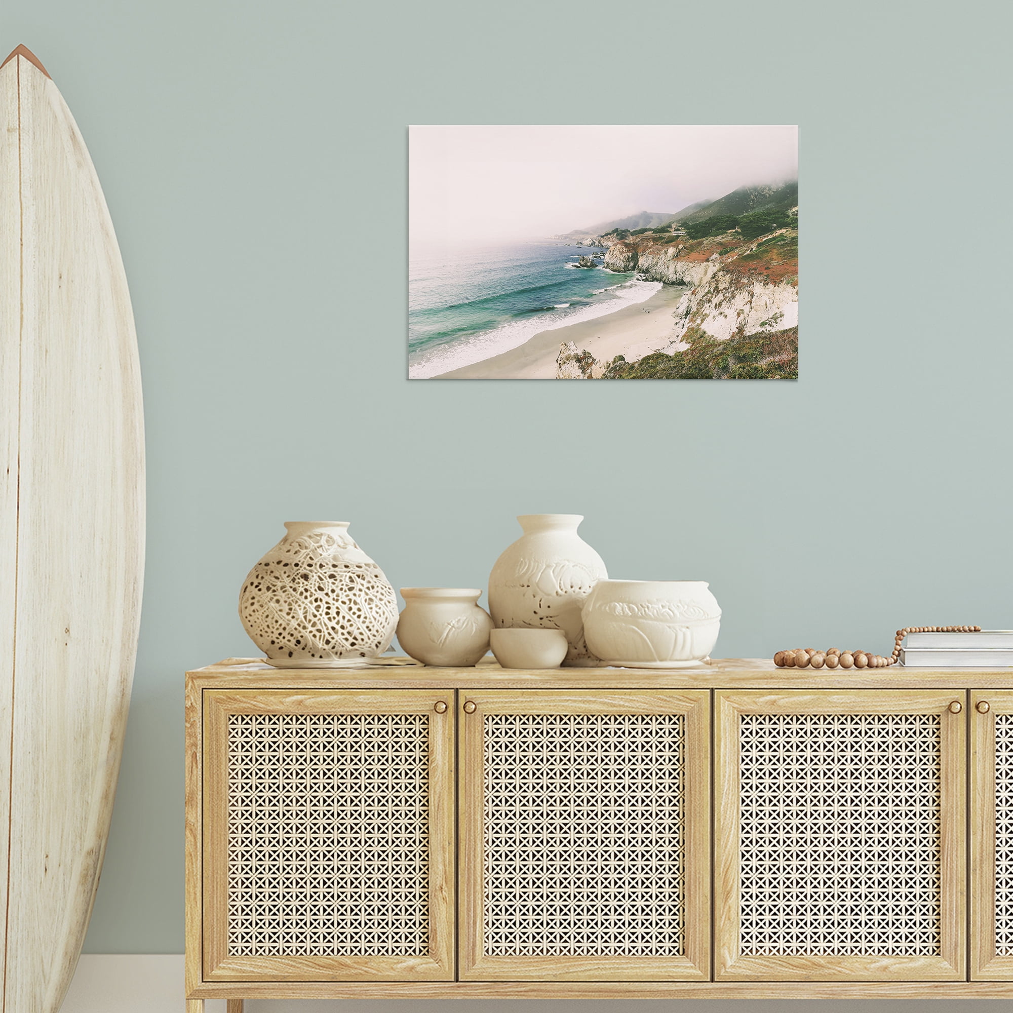 Stupell Industries Big Sur Coast View Landscape & Nature Photography Wrapped Canvas Art Print Wall Art, 30 x 20