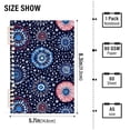 thumbnail image 2 of FORMRS 1-Subject Spiral Notebook 8" x 5" College Ruled 60 Refillable Sheet A5 Hard Cover, 2 Pack, Blue Fireworks Pattern, 2 of 7