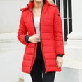 thumbnail image 2 of Winter Jackets for Women Water Detachable Hood Coat For Warm Long Sleeve Winter Outerwear Reversible Thermal Jacket With Pockets Winter Coats for Women, 2 of 6