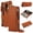 Brown, variant on Dteck Wallet Bag Case for Samsung Galaxy Z Fold 4,Magnetic Leather Wallet Case with RFID Blocking Card Holder Multi-Function Stylish Ring Zipper Purse Cover with Shoulder Strap/Wrist Strap,White
