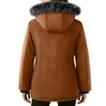 thumbnail image 7 of DAFPZW Women's Plus Size Winter Coats Waterproof Puffer Jacket Warm Thicken Parka with Removable Hood, 7 of 7