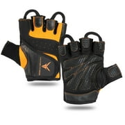 Victor Fitness VG05BES Black/Electric Orange Small - Fingerless Men's Gloves