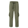 thumbnail image 3 of LIUJUNSHOP Denim Cargo Pants for Men Men's Versatile All Season Cargo Pants Outdoor Trousers with Zip Pocket and Button, 3 of 4