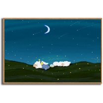 IDEA4WALL Framed Canvas Wall Art for Living Room, Bedroom Dreamland Theme Canvas Prints for Modern Home Decoration Ready to Hang