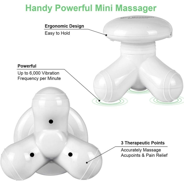 Electric Head Massager, Mini Hand-Held Portable Vibrating Body Massager for  Hand Head Arms Shoulder Waist Leg Calf Foot