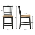 thumbnail image 2 of Steve Silver Magnolia 5-Piece Counter Table Dining Set, Black Base, 2 of 13