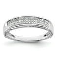 thumbnail image 1 of Diamond2Deal 14k White Gold Lab Grown Diamond Ladies Band for Women Size- 7, 1 of 1