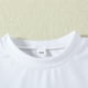thumbnail image 4 of Gibobby Camisa Moda Niños Camiseta de manga corta con estampado de para niños y niñas de verano, Tops, ropa(Blanco, 2-3 Años), 4 of 5