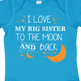 thumbnail image 4 of Inktastic I Love My Big Sister To The Moon and Back Boys or Girls Baby Bodysuit, 4 of 5