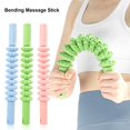 thumbnail image 2 of Manyache 10 Wheels Massage Roller Muscle Sore Pain Relief Deep Tissue Relaxation Physical Therapy Leg Arm Belly Back Full Body Roller Massager Stick Shaft Rolling Pin, 2 of 7