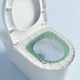 thumbnail image 3 of Two-Tone Soft Toilet Seat Cover, Comfortable, Easy to Install, Bathroom Accessory, Hygienic, Durable Material, Home Hotel Use, 3 of 5
