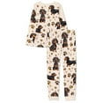 thumbnail image 5 of SCRAWLGOD Dachshund Long Sleeve Pajama Set for Women Long Sleeve Sleepwear Set Crewneck Set of 2 Pjs Size 2XL Breathable Pajamas Set with Pockets for Pajama Party, 5 of 6