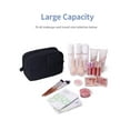 thumbnail image 3 of Bolsa de maquillaje Narwey Puffy acolchada para mujer de viaje, color negro, 3 of 6