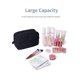thumbnail image 3 of Bolsa de maquillaje Narwey Puffy acolchada para mujer de viaje, color negro, 3 of 6