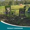 thumbnail image 3 of Bliss Hammocks 24V Heated Directors Seat, Folding Chair w/Battery & 3 Heat Settings, Green, 3 of 11