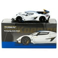 thumbnail image 4 of Koenigsegg Jesko Attack Silver Metallic with Blue Stripes "Global64" Series 1/64 Diecast Model by Tarmac Works, 4 of 6
