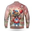 thumbnail image 2 of Happy Valentine’s Day Adorable Mastiff Puppy Holding Heart Balloon All Over Print 3D Baseball Jacket Mastiffs Dog Lover Gifts Idea Bomber Jacket Softball - 00030, 2 of 6