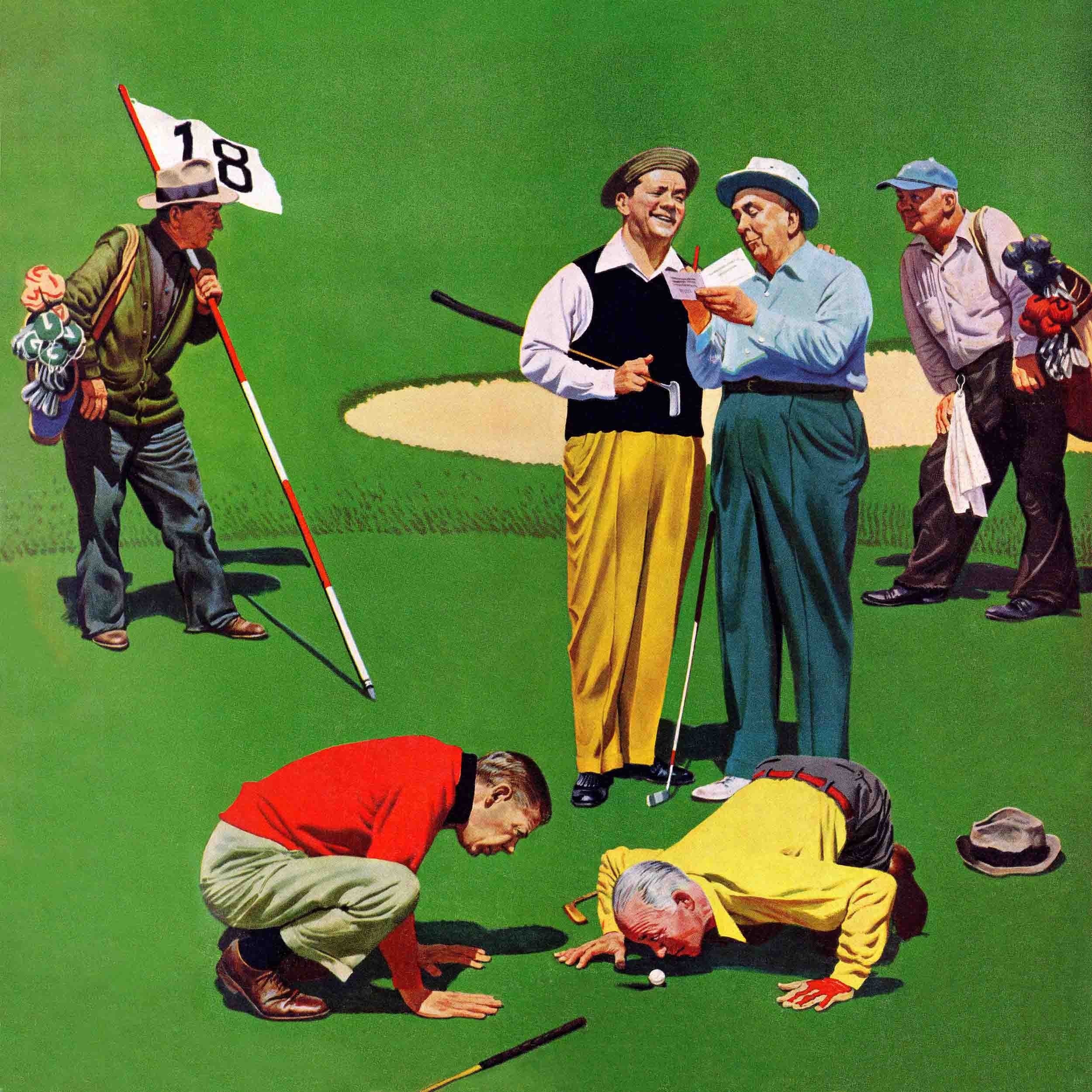 Marmont Hill Eighteenth Hole by John Falter Painting Print on Canvas
