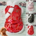 thumbnail image 2 of Chinese Style Pet Tang Suit Retro Fashion Coat for Dogs - Keep Warm and Stylish Outfits for New Year, 2 of 8