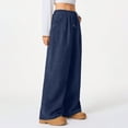 thumbnail image 2 of Women's Pants Fashion Casual Pants For Women Lazy Style High Waisted Casual Versatile Drape Wide Leg, 2 of 7