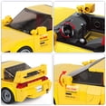 thumbnail image 4 of HI-REEKE Car Building Block Set Speed Champion RX-7 Building Brick Plastic Kit Toy Gift for Adult Yellow, 4 of 6