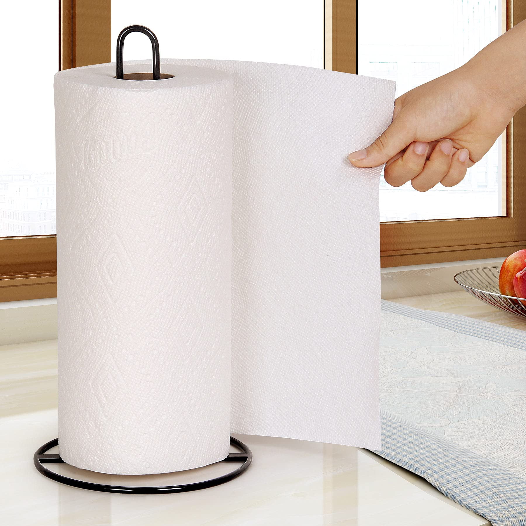 Kitchen Roll Holder Free Standing Paper Towel Holder Countertop Kitchen Towel Holders for Kitchen Countertop and Dining Table Walmart