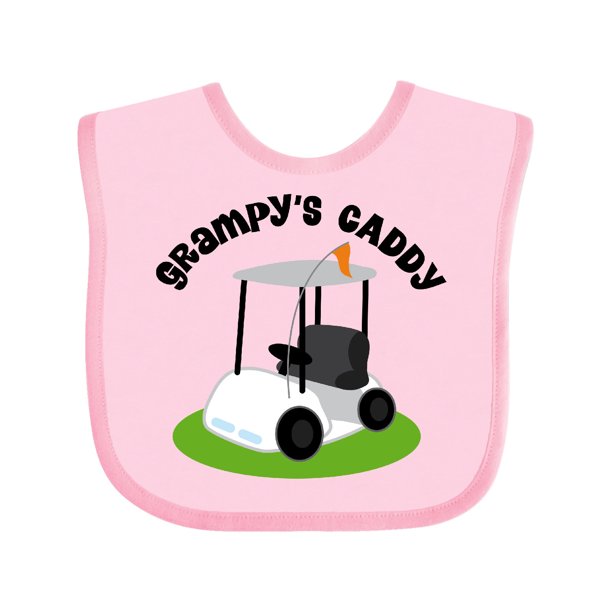 Grampy's Caddy Golfing Gift Golf Cart Baby Bib