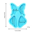 thumbnail image 3 of Butterflies Style Earring Combination Ornament Mold Epoxy Resin Jewelry Mold Resin Casting Pendant Mold Suitable for Diy, 3 of 8