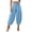 AL12_Light Blue, variant on Cropped Cotton Linen Pants for Women Harme High Waisted Pants Pull On Elastic Waist Pant Pleated Loose Pant for Beach Vacation Light Blue M