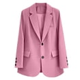 thumbnail image 7 of Womens Suit Jacket Two Buttons Notched Lapel Business Office Blazer Workwear Suit Jackets, 7 of 7