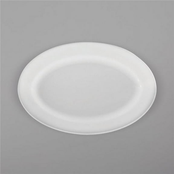 Oneida R4220000383 14.062 in. Royale Bright White Porcelain Oval Platter