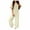 White, variant on Diufon Rompers for Women Cotton Solid Color Playsuits Sleeveless Strap Button Down Jumpsuit with Pockets